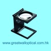 1.25" dia. metal linen tester with glass lens 6X