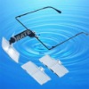 1.5X,2.5X,3.5X Reading Eyeglass Magnifier with Three Lens and LED Light MG19157-4