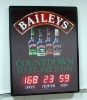 100% Feedback LED Countdown Clock with Date Hours Mins Seconds