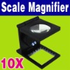 10X LED Illuminated Pocket folding loupe w/ Scale