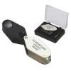 10X21mm pocket illuminated jewellery magnifier with LED
