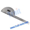 10cm Measurement Stainless Steel Ruler Protractor(1-180 degree)