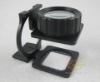 10x foldable illuminated magnifier with ruler