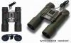 16x32 folding binoculars camouflage leaves central focus