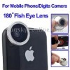 180 Degree Fish Eye Wide Angle Lens for iPhone 4 & 4S / Mobile Phone / Digital Camera (Lens below Dia. 13mm)