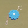 1M flower shape tape measure with keychain