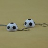1M football shaped Tape measure with key ring