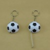 1M football shaped measuring tape with key holder