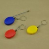 1M oval shape tape measure with keychain holder