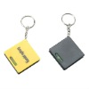 1m Square Plastic Tape Measure Key Chain with oil