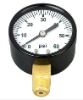 2.0" standard pressure gauge in black steel case