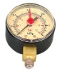 2.0" standard pressure gauge with red adjustable indicative pointer