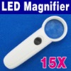 2-LED 15X LIGHT Illuminated Magnifier Magnifying Glass
