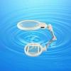 2 LED White Light Stainless Metal Folding Magnifier MG3B-1A