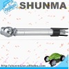 2 in 1 tyre gauge, with key-chain, plastic head with alu. body, SMT1308