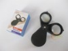 2 lenses plastic magnifying glass folding