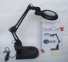 2011 hot selling illuminated desktop magnifier/foldable magnifier with a cicle light