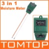3-in-1 Garden Soil Moisture Tester Light Luxmeter & PH Meter