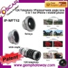 3 in 1 Lens Kits fisheye wide angle 12X telephoto Other Mobile Phone Accessories camera lens