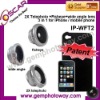 3 in 1 Lens Kits fisheye+wide angle+2X telephoto lens mobile phone accessory lens for iPhone