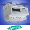 3 phase 4 wire DIN-rail watt-hour meter