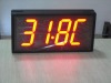 4" digital temperature and humidity display with software control