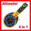 4 in1 Digital Barometer Altimeter with Compass Thermometer + Removable Metal Hook Mechanical and Battery-free