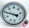 4'' oil filled vacuum manometer