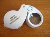 40X25mm Jeweller Loupe Magnifying Glass Magnifier with LED