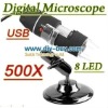 500X Digital USB Microscope 2.0MP 8-LED Endoscope
