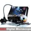 500x video measuring software usb microscope 4x digital zoom 8led 2.0m pixel free shipping