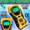 5in1 Distance Meter Stud Metal Live Wire Detector & Laser Marker