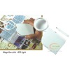 5x foldable plastic pocket magnifier with pen and LED