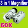 60X Pocket Microscope LED UV Light O-489