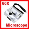 60x mini zoom Microscope with 3-LED Lighted(3 x LR43) +Money/Currency Detecting Magnifier Loupe