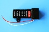 7-digit black plastic electronic meter register