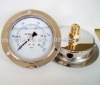 75mm oil filled gauge with flange