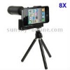 8X Zoom Optical Telescope Lens with Tripod for iPhone 4 & 4S