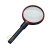 90mm plastic handheld magnifier with LED light