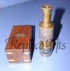 ANTIQUE NAUTICAL SPY GLASS PULLOUT TELESCOPE WITH WOODEN BOX