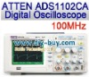 ATTEN ADS1102CA 100Mhz Digital Oscilloscope Use Colored TFT LCD