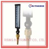 Adjustable angle glass thermometers