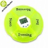 Alarm pill box with LED Backlight for Digital Timer and Four Programmable Alarms