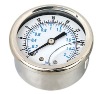All stainless steel oil pressure gauge with back connection