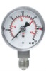 All stainless steel pressure gauge with snap plastic window