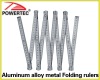 Aluminum alloy metal folding rulers