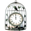 Birdcage metal graden decorative wall clock