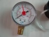 Black case and red point 50mm bourdon tube pressure gauge