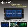Blue LED DC Digital Panel Voltmeter