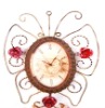 Butterfly shape decorative quartz wall clock